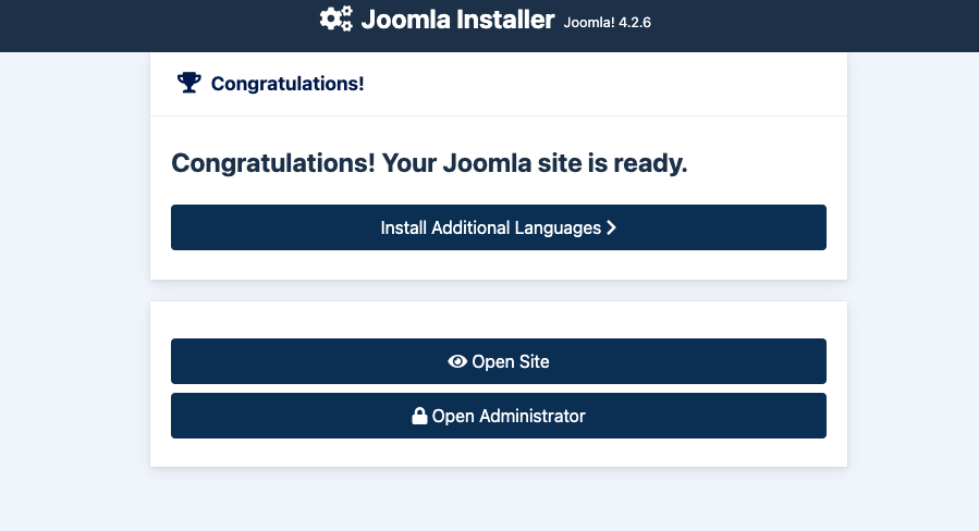 Install Joomla