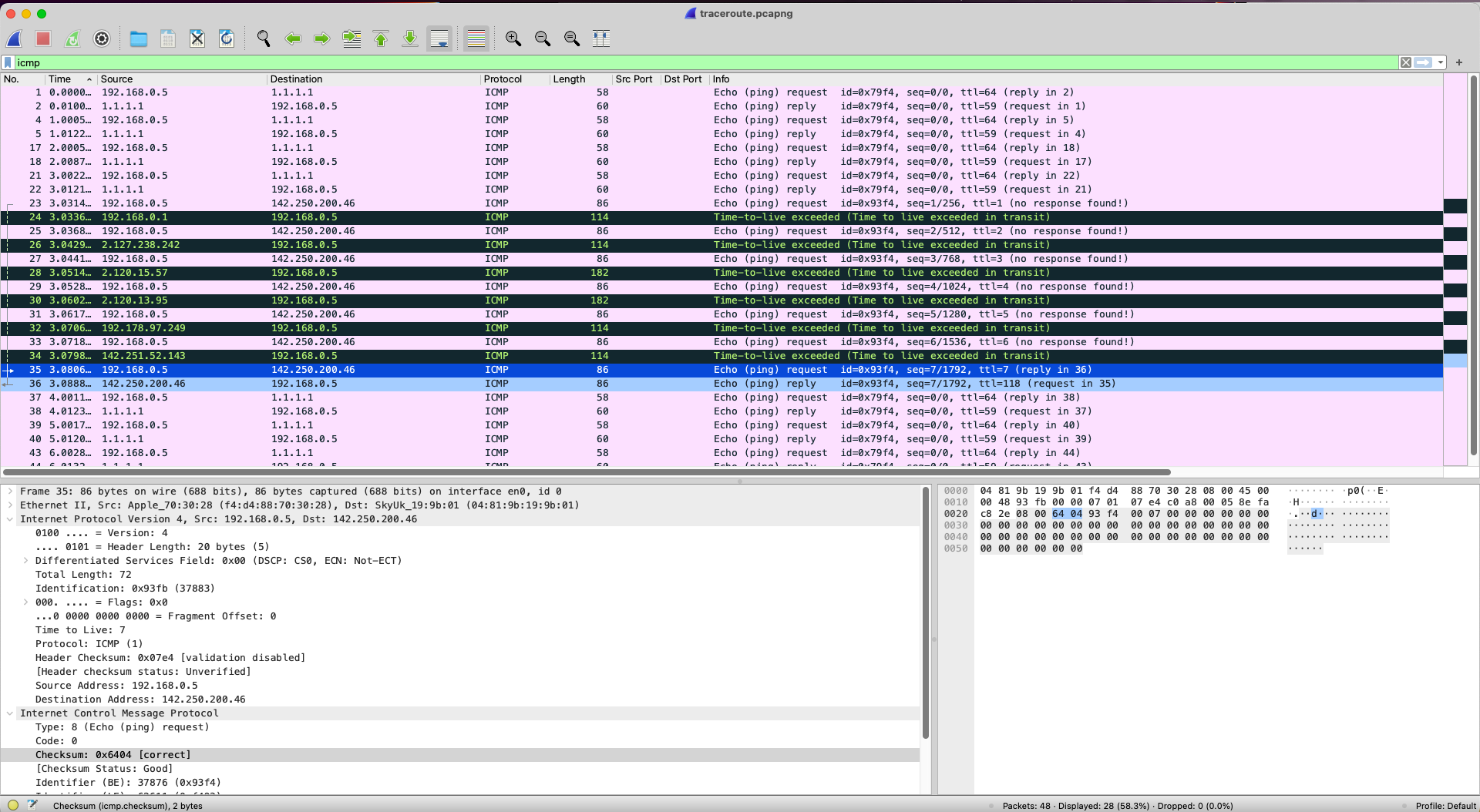 host IP address